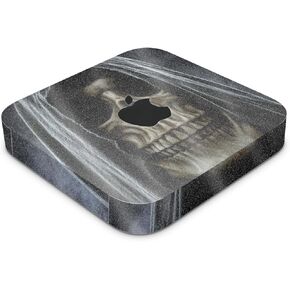 Glossy Glitter Skin Compatible with Apple Mac Mini M2 (2023) - Reaper Skull - Premium 3M Vinyl Protective Decal Cover - Easy to Apply | Crafted in The USA by MightySkins