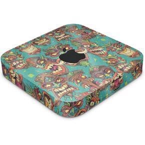 Glossy Glitter Skin Compatible with Apple Mac Mini M2 (2023) - Crazy Tikis - Premium 3M Vinyl Protective Wrap Decal Cover - Easy to Apply | Crafted in The USA by MightySkins