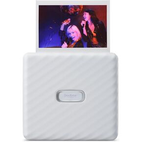 Fujifilm Instax Link Wide Smartphone Photo Printer, Edit, Customize, and Print from The App, Polaroid Printer, Bluetooth 4.2, Wireless QR Print Mode, Portable Printer - Ash White (Renewed)