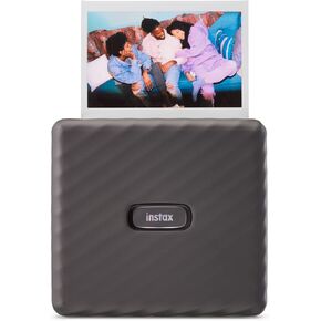 طابعة صور Fujifilm Instax Link Wide Photo، صغيرة، بلوتوث لاسلكية، محمولة، مدمجة وخفيفة الوزن، طابعة بولارويد للصور، متوافقة مع أجهزة iPhone iOS وAndroid - Mocha Gray (متجددة)