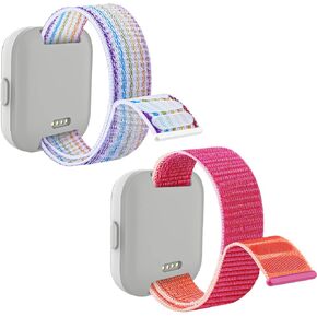 2 Pack Replacement Nylon Bands Compatible with Tmobile Syncup Kids Watch Band, Hook & Loop Design Easy for Kids to Put On & Off, Breathable & Washable