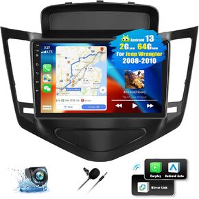 2+64G Android 13 Car Stereo for Chevrolet Chevy Cruze 2009-2015 with Wireless Apple Carplay Android Auto,9'' Touchscreen Car Radio with Mirror link WiFi GPS Navigation Bluetooth FM/RDS SWC+Rear Camera in Saudi Arabia