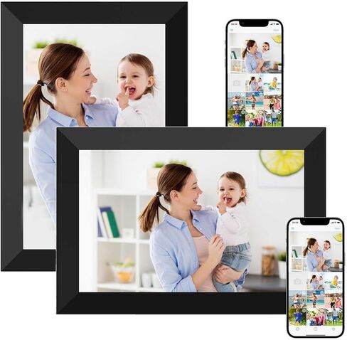 Digital Picture Frame 10.1 Inch Smart WiFi Digital Photo Frame 2 Pack in Saudi Arabia