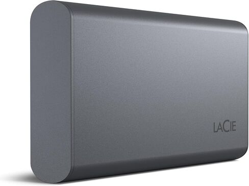 محرك الأقراص المحمول LaCie Mobile Drive SECURE 1 تيرابايت SSD محمول - رمادي فلكي، USB-C 3.2، لأجهزة الكمبيوتر الشخصية وأجهزة Mac، مواد معاد تدويرها، مع خطة Adobe All Apps وخدمات الإنقاذ (STKH1000800) in Saudi Arabia