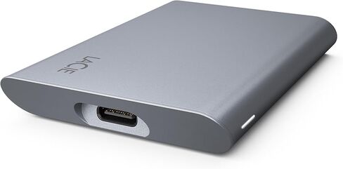 محرك الأقراص المحمول LaCie Mobile Drive SECURE 1 تيرابايت SSD محمول - رمادي فلكي، USB-C 3.2، لأجهزة الكمبيوتر الشخصية وأجهزة Mac، مواد معاد تدويرها، مع خطة Adobe All Apps وخدمات الإنقاذ (STKH1000800) in Saudi Arabia