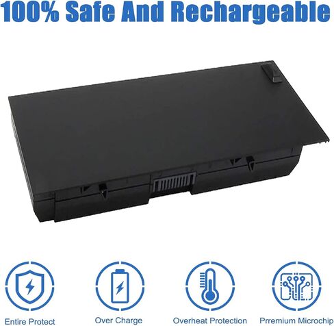 بطارية Dentsing N71FM متوافقة مع Dell Precision M4600 M4700 M4800 M6600 M6700 M6800 Series Notebook PG6RC FJJ4W T3NT1 11.1V 65Wh/5700mAh 6-Cell in Saudi Arabia