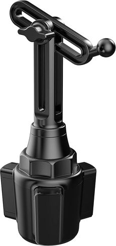 حامل كأس بديل للسيارة من ZOOAUX، [مفصل كروي 17 مم] مع حامل كأس سيارة برقبة طويلة قابلة للتعديل وحامل حامل هاتف للسيارة، شاحن سيارة لاسلكي/نظام تحديد المواقع/فتحة كأس السيارة in Kuwait