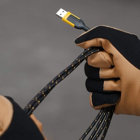 كابل DEWALT Micro-USB إلى USB - كابل Micro-USB مضفر معزز - كابل USB إلى Micro-USB - سلك شاحن متوافق مع Android - كابل شحن الهاتف المتوافق مع Android - 6 أقدام in Kuwait