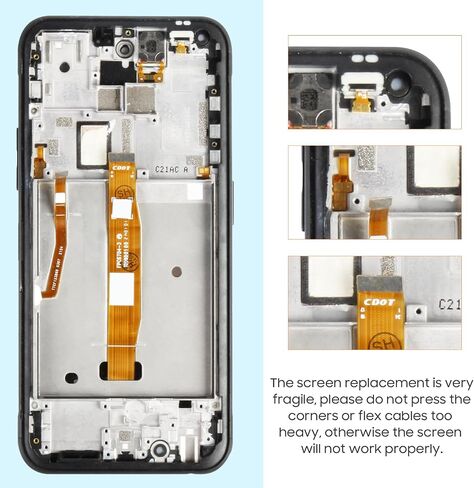 استبدال الشاشة لنوكيا XR20 TA-1368 TA-1362 شاشة LCD تعمل باللمس استبدال محول الأرقام الجمعية الكاملة مع الإطار، وقطع الغيار in Saudi Arabia