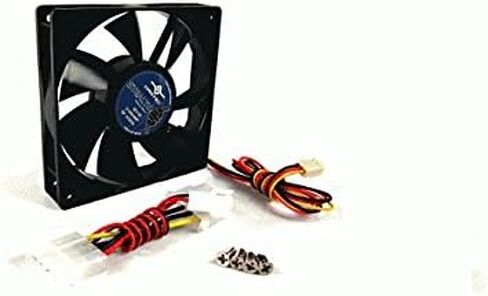 Vantec Stealth SF8025L 80x80x25mmDouble Ball Bearing Silent Case Fan (Black) in Saudi Arabia