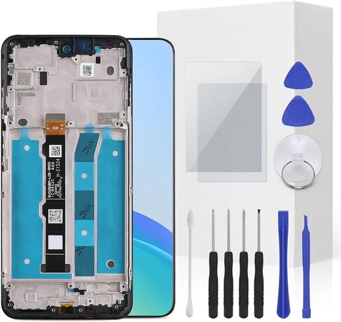 مجموعة استبدال الشاشة لـ Moto G 5G 2022 XT2213 شاشة LCD كاملة إطار محول رقمي يعمل باللمس مجموعة كاملة مع أداة إصلاح لطراز Moto G 5G 2022 XT2213 6.5 بوصة in Kuwait