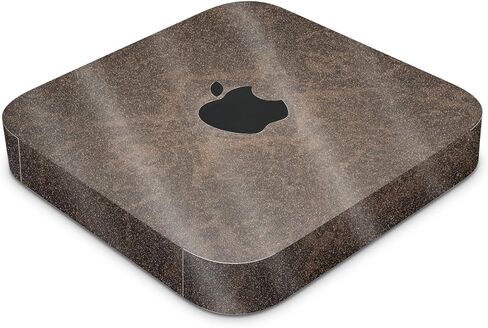 Glossy Glitter Skin Compatible with Apple Mac Mini M2 Pro (2023) - Brown Linen - Premium 3M Vinyl Protective Wrap Decal Cover - Easy to Apply | Crafted in The USA by MightySkins in Saudi Arabia