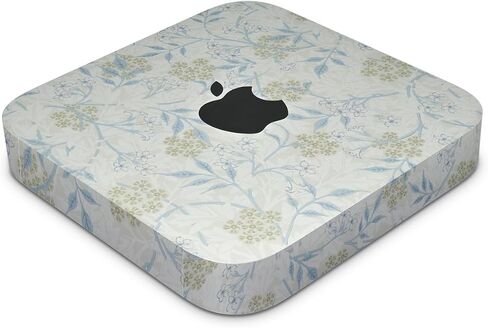 Glossy Glitter Skin Compatible with Apple Mac Mini M2 Pro (2023) - Brown Linen - Premium 3M Vinyl Protective Wrap Decal Cover - Easy to Apply | Crafted in The USA by MightySkins in Saudi Arabia