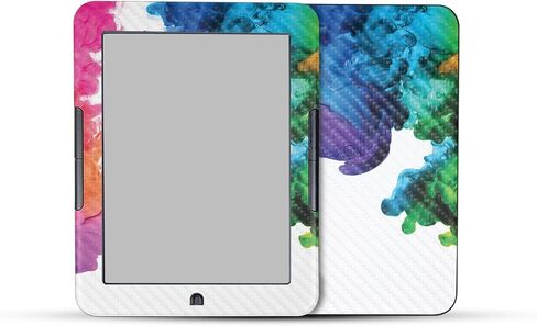 غلاف الكمبيوتر اللوحي من ألياف الكربون متوافق مع Barnes & Noble Nook GlowLight 4e (2022) - Eagle Nebula - غطاء لاصق واقٍ من الفينيل 3M ممتاز - سهل الاستخدام | صُنع في الولايات المتحدة الأمريكية بواسطة MightySkins in Saudi Arabia