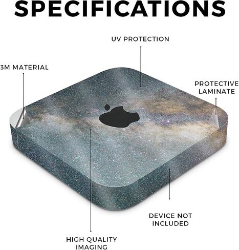 جلد متوافق مع Apple Mac Mini M2 (2023) - حروف أبجدية غريبة - غطاء لاصق واقٍ من الفينيل الفاخر 3M - سهل الاستخدام | صُنع في الولايات المتحدة الأمريكية بواسطة MightySkins in Saudi Arabia