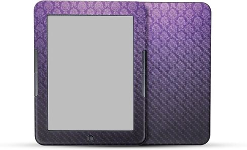 Carbon Fiber Tablet Skin Compatible with Barnes & Noble Nook GlowLight 4e (2022) - Antique Purple - Premium 3M Vinyl Protective Wrap Decal Cover - Easy to Apply | Crafted in The USA by MightySkins in Saudi Arabia