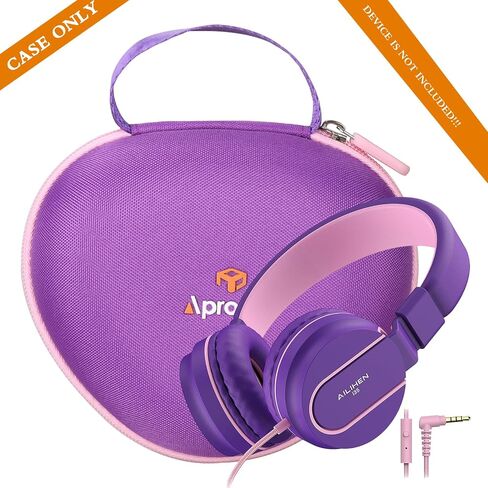 Aproca Purple Hard Storage Case, for AILIHEN I35 Kids Headphones On-Ear Headphones in Saudi Arabia