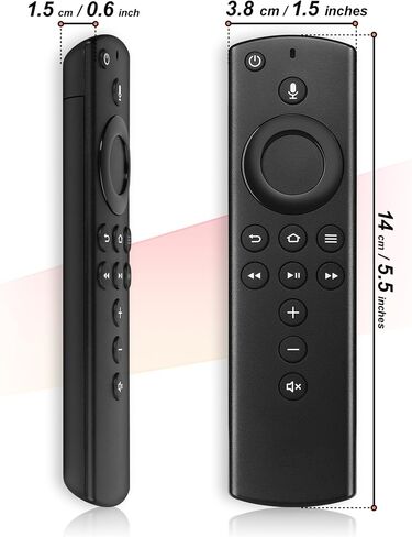 Replacement Voice Remote Control L5B83H Fit for Fire AMZ 2nd Gen Smart TVs Cube and TV Stick, 1st Gen Smart TVs Cube, Smart TVs Stick 4K, Smart TVs Stick Lite, 3rd Gen Smart TVs in Saudi Arabia