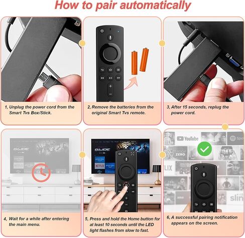 Replacement Voice Remote Control L5B83H Fit for Fire AMZ 2nd Gen Smart TVs Cube and TV Stick, 1st Gen Smart TVs Cube, Smart TVs Stick 4K, Smart TVs Stick Lite, 3rd Gen Smart TVs in Saudi Arabia