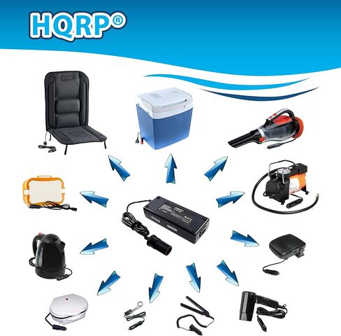 HQRP AC Adapter 110V to 12V 5Amp Converter Compatible with Winegard GM-1518 Carryout Automatic Portable Satellite TV Antenna, P-75 P-20 Koolatron Kool Kaddy 36 Quart Cooler Refrigerator Mini-Fridge in Saudi Arabia