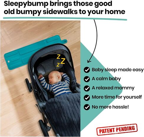 Baby Stroller Rocker-Put Your Newborn, Baby or Infant to Sleep in no Time. Baby Nap Helper Rocking Mat. Rocks Any Stroller Anywhere, Anytime. Indoor & Outdoor Use (Bouncy Burgundy) in Saudi Arabia