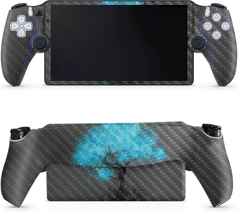 Carbon Fiber Gaming Skin Compatible with PS5 Portal Remote Player - Cannabis Culture - Premium 3M Vinyl Protective Wrap Decal Cover - Easy to Apply | Crafted in The USA by MightySkins in Saudi Arabia