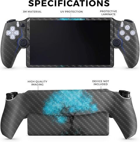 Carbon Fiber Gaming Skin Compatible with PS5 Portal Remote Player - Cannabis Culture - Premium 3M Vinyl Protective Wrap Decal Cover - Easy to Apply | Crafted in The USA by MightySkins in Saudi Arabia