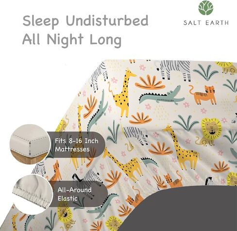 100% Cotton 210TC Kids Bedsheet, Twin Sheets Set for Toddler bed, 3 Piece Bedding Set Including Flat Sheet, Fitted Sheet, and Pillowcase, Themed Sheets for a Playful Kids Bed (Summerland) in Saudi Arabia