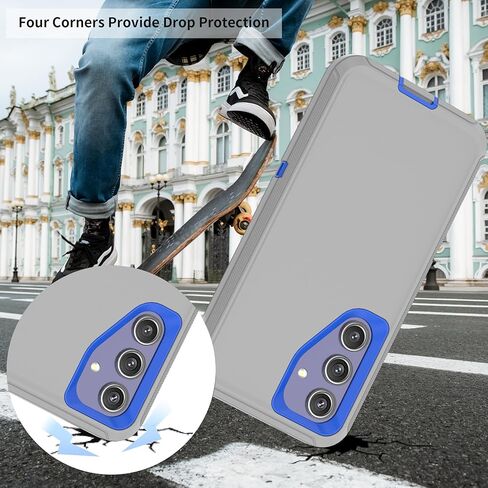 Compatible with Samsung Galaxy S24 Plus Case, with Belt Clip Holster Heavy Duty Rugged Shockproof Full Body Protection Kickstand Cover for Samsung Galaxy S24 Plus Phone (Black) in Kuwait