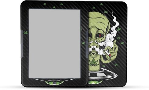 Carbon Fiber Tablet Skin Compatible with Barnes & Noble Nook GlowLight 4 (2021) - Anime Fan - Premium 3M Vinyl Protective Wrap Decal Cover - Easy to Apply | Crafted in The USA by MightySkins in Saudi Arabia