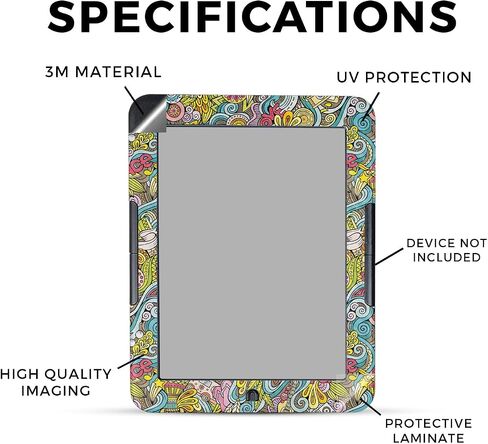 Carbon Fiber Tablet Skin Compatible with Barnes & Noble Nook GlowLight 4 (2021) - Anime Fan - Premium 3M Vinyl Protective Wrap Decal Cover - Easy to Apply | Crafted in The USA by MightySkins in Saudi Arabia