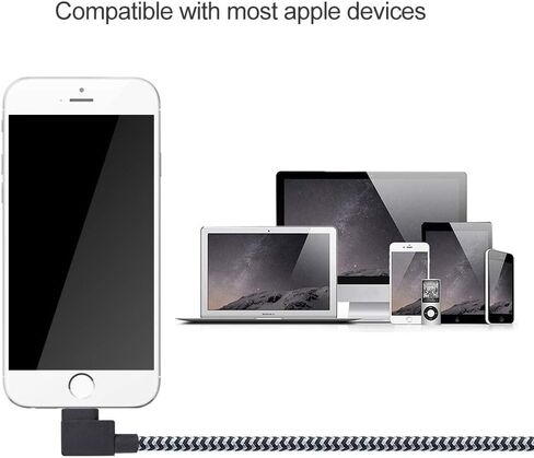 MFI Certified USB C to Cable,Type C Charging Cord Compatible with Phone 12/11/11 Pro/11 Pro MAX/XS/XS MAX/XR/X/8/8 Plus/7/7 Plus/MacBook Supports Power Delivery (Black) in Kuwait