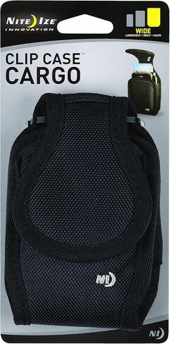 Nite Ize Universal Clip Case حامل الهاتف الخليوي مع مشابك حزام الحافظة، واسعة، أسود in Saudi Arabia