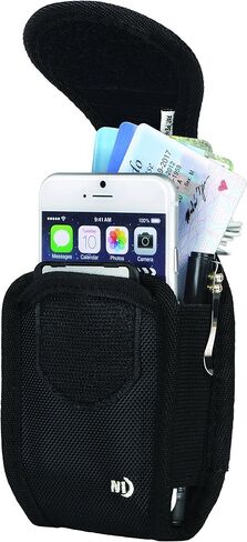 Nite Ize Universal Clip Case حامل الهاتف الخليوي مع مشابك حزام الحافظة، واسعة، أسود in Saudi Arabia
