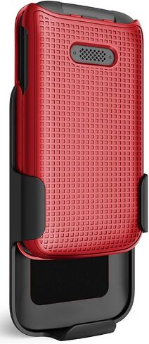 Case with Clip for Jitterbug Flip2, Nakedcellphone [Outdoor Camouflage] Tree Leaf Real Woods Camo Cover with Belt Hip Holster Holder for Jitterbug Flip 2 Phone (aka Lively Flip) (4053SJ7) in Saudi Arabia
