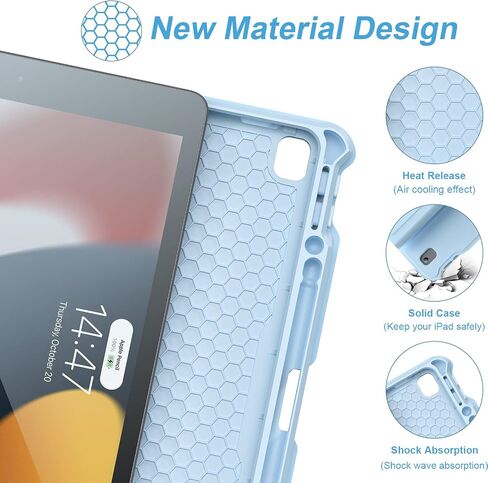 Keyboard Case for iPad 10.2 9th/8th/7th Gen,7 Color Backlit Removable Bluetooth Wireless iPad Case Keyboard with Pencil Holder - iPad 9th/8th/7th Generation Case with Keyboard, in Saudi Arabia