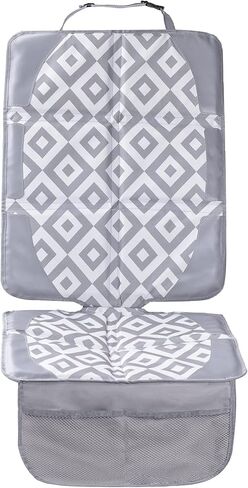 واقي مقعد السيارة من فوربي لغطاء مقعد السيارة للأطفال|بطانة سميكة غير قابلة للانزلاق وأكبر حجم تغطية لجميع المقاعد|زوايا معززة من القماش المقاوم للماء من البولي فينيل كلوريد مع جيبين كبيرين للتخزين in Kuwait