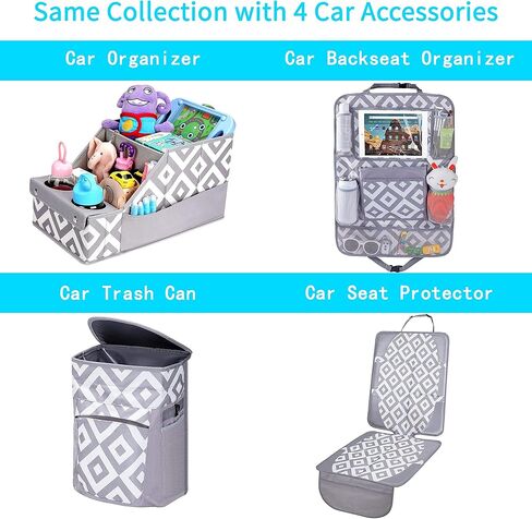 واقي مقعد السيارة من فوربي لغطاء مقعد السيارة للأطفال|بطانة سميكة غير قابلة للانزلاق وأكبر حجم تغطية لجميع المقاعد|زوايا معززة من القماش المقاوم للماء من البولي فينيل كلوريد مع جيبين كبيرين للتخزين in Kuwait