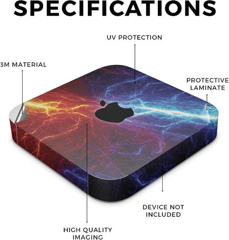 Carbon Fiber Skin Compatible with Apple Mac Mini M2 Pro (2023) - Cool Flamingo - Premium 3M Vinyl Protective Wrap Decal Cover - Easy to Apply | Crafted in The USA by MightySkins in Saudi Arabia