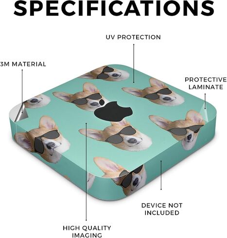 Carbon Fiber Skin Compatible with Apple Mac Mini M2 Pro (2023) - Cool Flamingo - Premium 3M Vinyl Protective Wrap Decal Cover - Easy to Apply | Crafted in The USA by MightySkins in Saudi Arabia