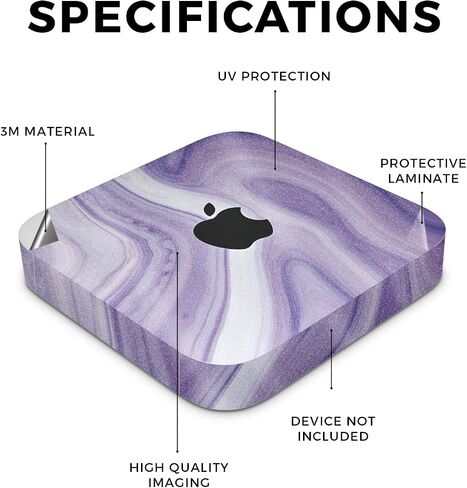Carbon Fiber Skin Compatible with Apple Mac Mini M2 (2023) - American Camo - Premium 3M Vinyl Protective Wrap Decal Cover - Easy to Apply | Crafted in The USA by MightySkins in Saudi Arabia