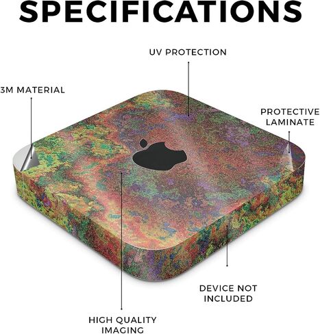 جلد لامع لامع متوافق مع Apple Mac Mini M2 Pro (2023) - صدأ - غطاء لاصق واقٍ من الفينيل 3M ممتاز - سهل الاستخدام | صُنع في الولايات المتحدة الأمريكية بواسطة MightySkins in Kuwait