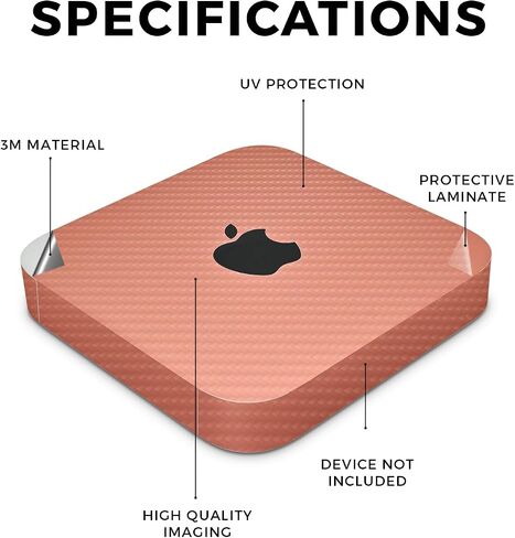 Carbon Fiber Skin Compatible with Apple Mac Mini M2 (2023) - American Camo - Premium 3M Vinyl Protective Wrap Decal Cover - Easy to Apply | Crafted in The USA by MightySkins in Saudi Arabia