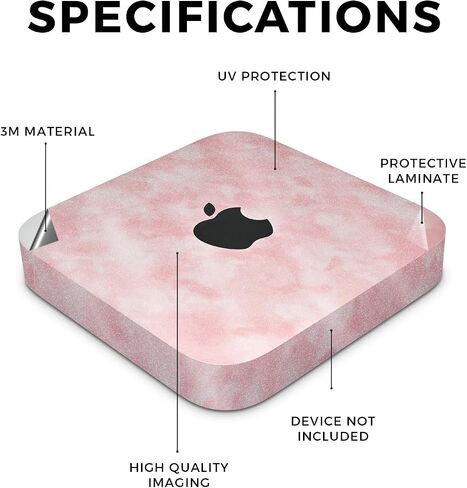 Carbon Fiber Skin Compatible with Apple Mac Mini M2 (2023) - American Camo - Premium 3M Vinyl Protective Wrap Decal Cover - Easy to Apply | Crafted in The USA by MightySkins in Saudi Arabia