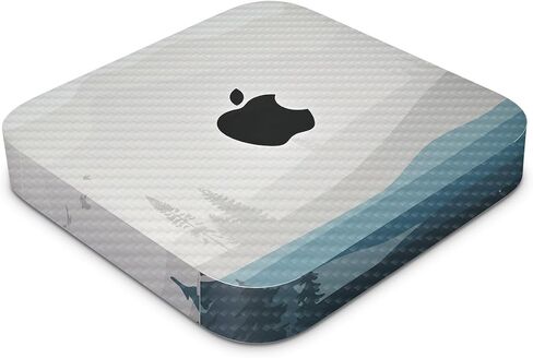 غلاف من ألياف الكربون متوافق مع Apple Mac Mini M2 Pro (2023) - Tundra - غطاء لاصق واقٍ من الفينيل 3M ممتاز - سهل الاستخدام | صُنع في الولايات المتحدة الأمريكية بواسطة MightySkins in Kuwait