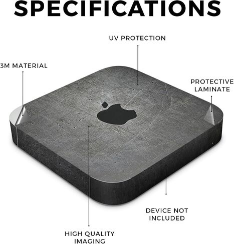 غلاف لامع لامع متوافق مع Apple Mac Mini M2 (2023) - Gravity - غطاء لاصق واقٍ من الفينيل 3M ممتاز - سهل الاستخدام | صُنع في الولايات المتحدة الأمريكية بواسطة MightySkins in Kuwait