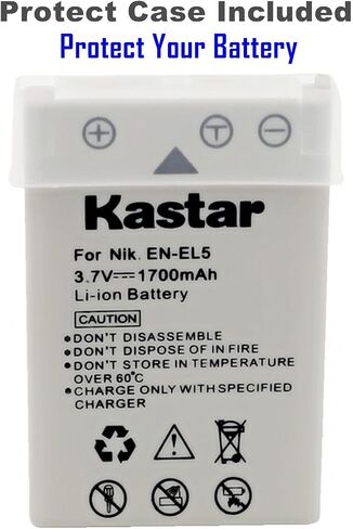 Kastar EN-EL5 LCD Triple USB Battery Charger Compatible with Nikon Coolpix 3700, Coolpix 4200, Coolpix 5200, Coolpix 5900, Coolpix 7900, Coolpix P3, Coolpix P4, Coolpix P80, Coolpix P90 Cameras in Saudi Arabia