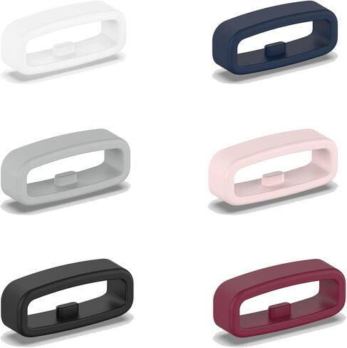 حامل حزام الساعة لـ Garmin Forerunner 245 645 55 45 45S/Vioactive 5 3، حلقات تثبيت أمان من السيليكون الناعم لحزام الساعة/مشابك/مثبت in Saudi Arabia
