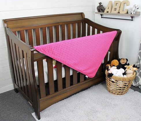 Top Tots Baby Blanket - Hot Pink on White Roses in Saudi Arabia