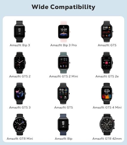 3 عبوات من الأربطة المصنوعة من النايلون القابلة للتمدد متوافقة مع Amazfit Active/GTS 4/4 Mini/GTS 3/GTS/GTS 2/2 Mini/2e/Bip 3/3 Pro/Bip/Bip Lite/Bip S/U/U Pro/GTR 42 مم /GTR Mini، حزام من القماش المرن مقاس 20 مم in Kuwait